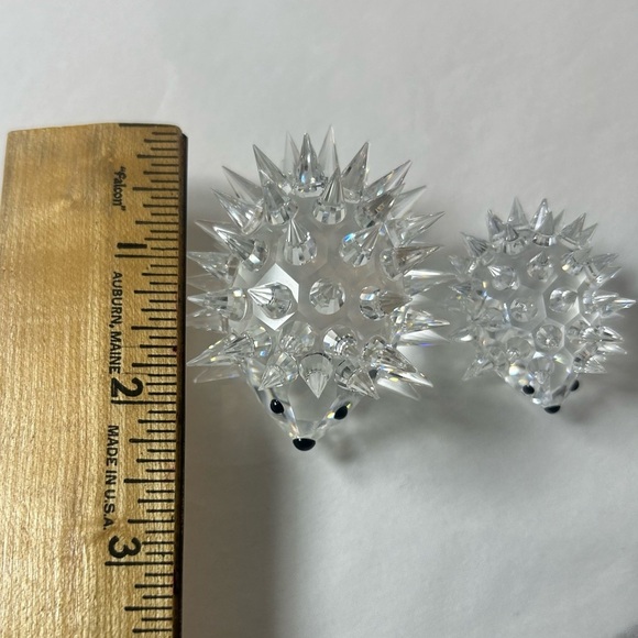 Swarovski Crystal HEDGEHOG / PORCUPINE Family Lot Of 2 - Picture 6 of 9